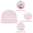 thumbnail image 5 of LQCrafK Cotton Newborn Baby Boys Hat Baby Beanie for Girls Newborn Hospital Hat Autumn Winter (4PCS-B,0-6 Months), 5 of 6