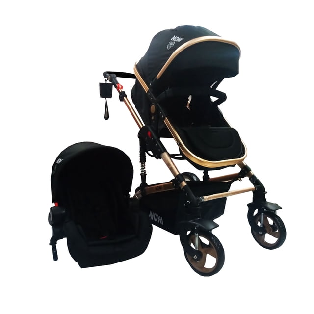 Sistema de Viaje Angelin Baby 3 en 1Con Amortiguador Noni Negro