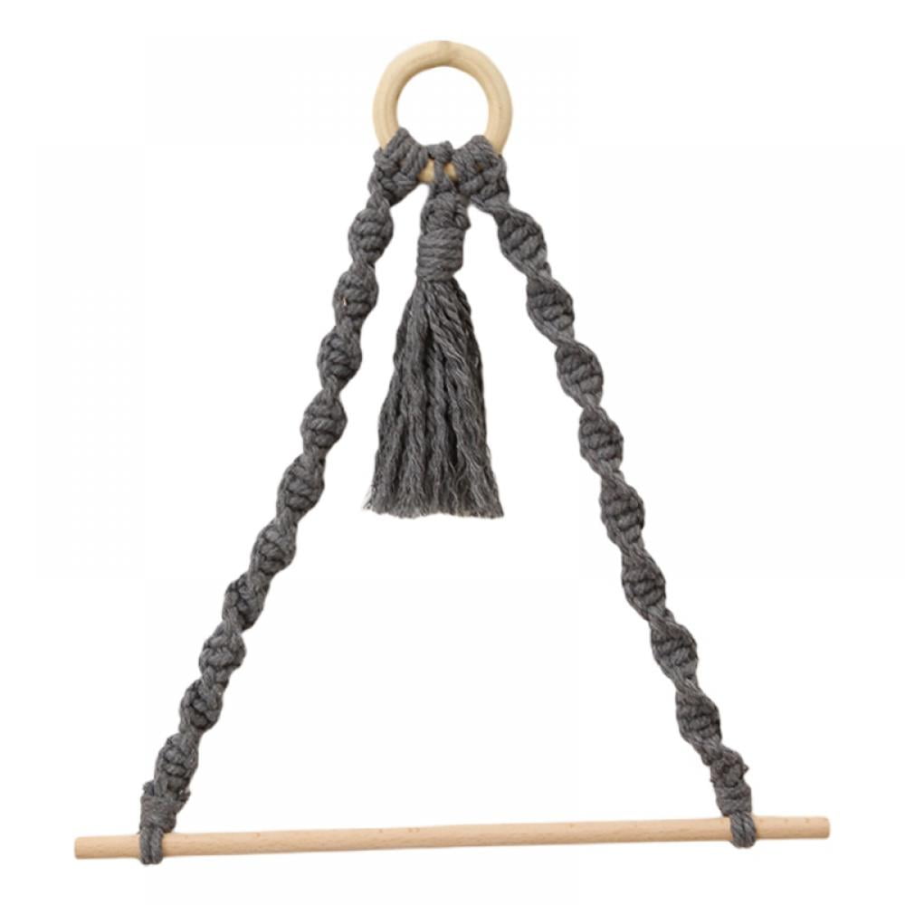 Boho Paper Towel Holder Cotton Rope Towel Holder Macrame Paper Towel
