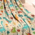 thumbnail image 3 of LightColor Dinosaurs Flowers Pattern Blanket,Comfortable Soft Lamb Wool Throw Blanket,All Season,Warm Lightweight Blankets for Sofa Bed Couch Living Room Chair,30"x40", 3 of 4
