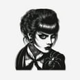 thumbnail image 2 of Fancy Gothic Woman Metal Wall Art, 2 of 6