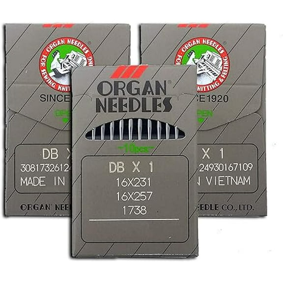 Teamwork 30 Organ 16X257 Size #14 Industrial LOCKSTITCH Needles DBX1 1738 287WH