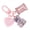 Pink, variant on Cute Heart Candy Pendant Keychain Hangings Decorations Compact and Portable Decoration for Key Backpacks and Purses