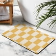thumbnail image 5 of Luxurious Bathroom Runner Rug - Checkered, Non-Slip Long Bath Mat, 20x32 inches, Water-Absorbent, Soft Microfiber, Machine Washable., 5 of 5