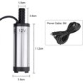 thumbnail image 2 of Water Pump,DC 12V 38MM Port Stainless Steel Submersible Diesel Fuel Pump (Prohibited Gasoline & Flammable Liquids) Multi-Purpose Water Oil Transfer, 2 of 5