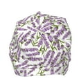 thumbnail image 4 of Pofeuu Lavender Flowers Print Beanie Hat for Men and Women Winter Warm Hats Knit Slouchy Thick Skull Cap, 4 of 7