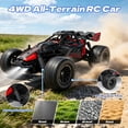 thumbnail image 3 of ‌JoyStone Remote Control Car for Kids, 2.4GHz Off-Road RC Car with LED Lights, 50 Mins Runtime, All Terrain RC Truck Toy for Boys Girls, Red, 3 of 10