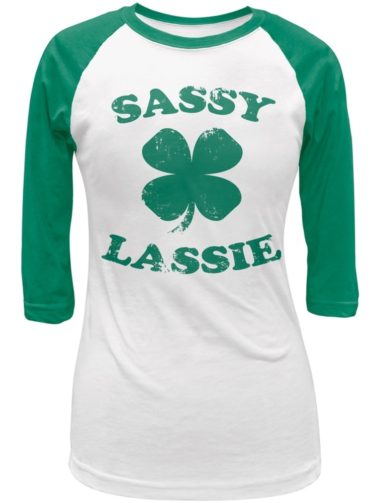 Sassy Irish Lassie Irish Green Adult Sweatshirt St Patricks Day