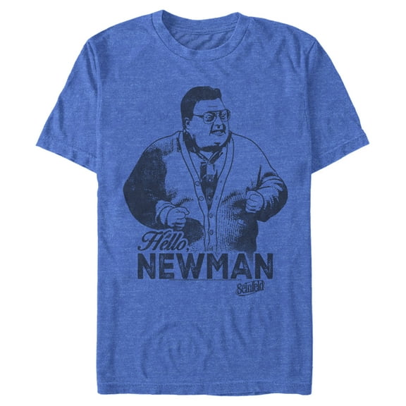 Men's Seinfeld Hello, Newman Graphic Tee Royal Blue Heather 2X Large