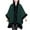 Green, variant on Women's Detachable Shawl Jacket with Full Sleeves and Solid Coloring for Thermal Comfort in Cold Climate Wear