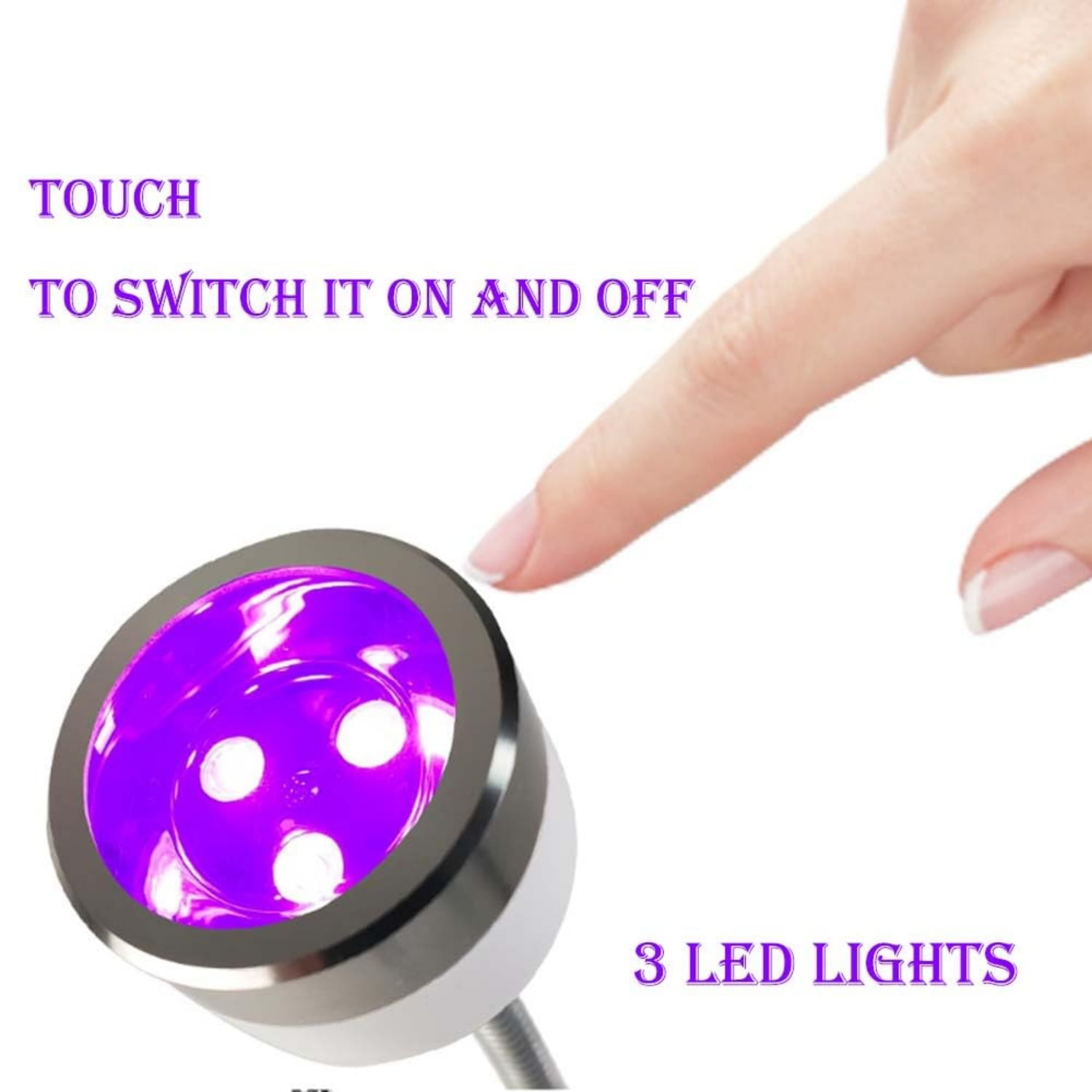 "UV Led Nail Lamp, 9W Flash Cure Light for Gel-X & Semi-Cured Strips, Rechargeable Auto Sensor Gooseneck Mini UV Light for Nails, Portable Salon Precision for Home DIY Use "