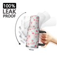 thumbnail image 3 of 40oz Pioneer Flower Floral Print Pattern Insulated Tumbler with Handle, BPA-Free Leak Proof Lid and Straws, Double Wall Vacuum, Hot 12h/Cold 34h, 3 of 6