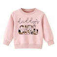 thumbnail image 4 of Caqnni Toddler Baby Girls Fall Winter Outfits Long Sleeve Cartoon Print T-Shirt Tops & Pants Sets 2Pcs Cute Baby Girls Cotton Autumn Winter Clothes for Girls 6 9 12 18 24 Months，Pink，0-6 Months, 4 of 8