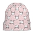 thumbnail image 7 of Naloa Cute Rabbit Soft Beanie Hat, Knit Beanie Daily Beanie in Fine Knit for Women Men Winter Travel, Outdoor, 7 of 7