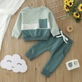 thumbnail image 2 of Baby Boy Clothes Graphic Print Soft Long Sleeve Hoodie Pullover Tops Sweatshirt Pants（Grey）, 2 of 5