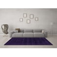 thumbnail image 3 of Ahgly Company Indoor Round Abstract Purple Contemporary Area Rugs, 8' Round, 3 of 4