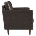 thumbnail image 3 of Sofa Couch, Brown, Leather, Mid Century Living Lounge Cafe Lobby Hospitality Restaurant, Modern Contemporary HB34402, 3 of 9