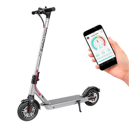 Swagtron Adult Electric Scooter Swagger 5 Boost, 320 lb Weight Limit, 8.5 Inch No-flat Tires, 300W Motor, Quick Folding, 18 Mph, Enhanced Long Range