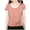 Pink, variant on Lixiuxyad Round Neck Short Sleeved Slim Fit Versatile Base Shirt For Women's Casual T Shirt Summer Tee Shirts,Black L