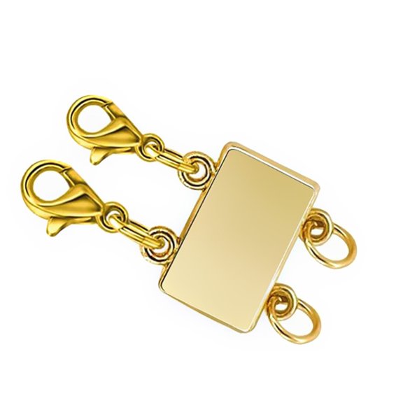 Necklace Layering Clasps Layered Necklace Clasp 2/3 Strands Gold Silver Magnet Multiple Necklace Separator for Women