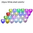 thumbnail image 3 of 24 Pieces Fake Tealight Candles Battery Operated Tea Lights Ornament Small Desktop Adornment Lighting Ornaments for Scene Layout Type 6, 3 of 7