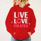thumbnail image 4 of Sudadera con capucha Hot Live Love Pilates para mujer y hombre, moda con personalidad, sudaderas informales con capucha y manga larga, 4 of 5