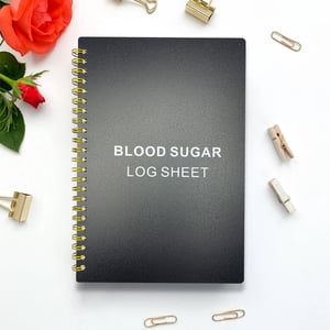 Amzcrzy Outils à domicile, Outils de jardinage, Amélioration de la maison, A5 Anglais Sangss Glucose Measurement Record Livre Bloodss Pressure Record 60 Pages Livre d'écriture YO Couverture imperméable à l'anneau Un cahier