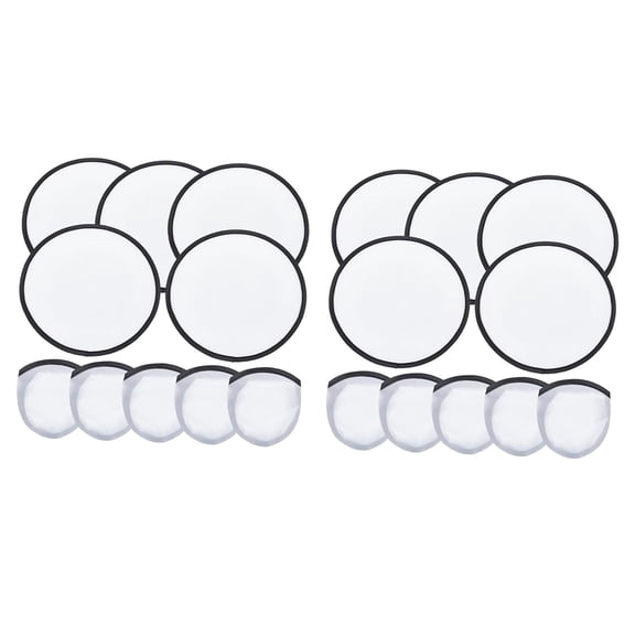 10 Pieces Flying Disc Fans Foldable Fan Pocket Toy Portable 9.8 Inch for Kids Summer Travel Party Favors