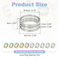 thumbnail image 2 of Uxcell Jump Ring Opening Tool, 19mm Stainless Steel Jump Ring Opener Circle Split Opening Closing Finger Tool for Jewelry Making Supplies Craft Projects(Silver Multicolor, Pack of 10), 2 of 6