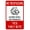 Warning Sign 1, variant on No Turn Around Warning Sign - 8"x12", Metal Security Decor for Home, Business, Yard, Easy to Mount