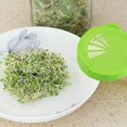 thumbnail image 2 of 6 Pcs Bocaux Mason à Grand Ouverture Filtre Bocal de Germination Couvercle Passoire Bocaux de Mise en Conserve Couvercles pour Faire des Graines de Germination Biologiques, 2 of 3