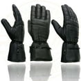 thumbnail image 2 of Milwaukee Leather SH230 Men's Black Leather Warm Lining Gauntlet Motorcycle Hand Gloves W/ ‘Rain Mitten and Pull-on Closure’ X-Small, 2 of 8