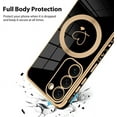 thumbnail image 3 of for Samsung Galaxy S23 Case [Support Magsafe] Love Heart Pattern Magnetic Plating Luxury Elegant Case Camera Protector Soft TPU Shockproof Corner Back Cover -Black, 3 of 11