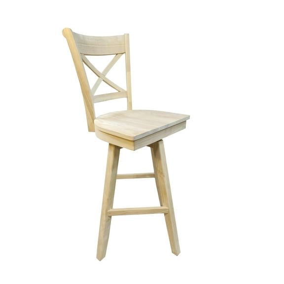 BingLTD - Avian Bar Swivel Stool 30" Seating Height - Unfinished (SW3003B-RW-UNF)