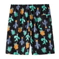 thumbnail image 3 of Owordtank Mens Beach Drawstring Print Pajama Shorts Bermuda Shorts, 3 of 7