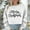White-2, variant on Women's Christmas Sweatshirt Long Sleeve Crewneck Croppde Letter Printed Pullover Top Black-2 2XL