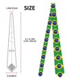 thumbnail image 3 of Men'S Tie Flag Of Brazil Print Polyester Necktie - One Size, 3 of 7