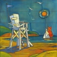 thumbnail image 1 of Tile Mural Kitchen Backsplash - Portofino Lifeguard Chair - by Paul Brent, 1 of 1