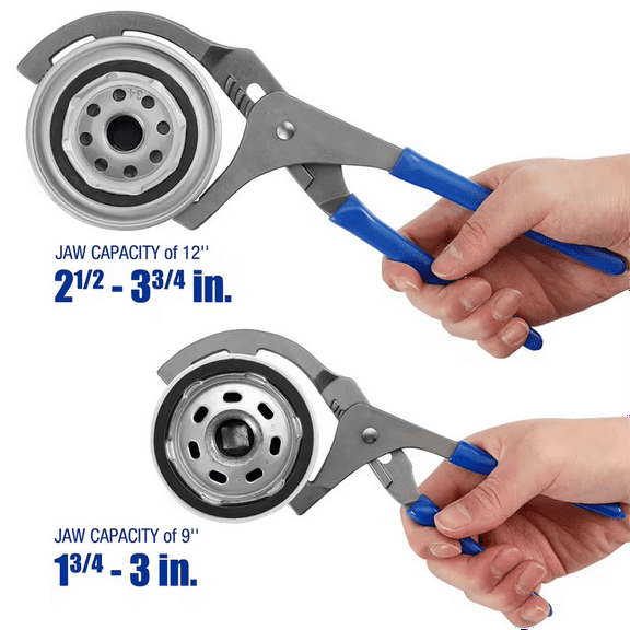 1Pcs 9Inch Oil Filter Pliers Clamp Type Wrench Adjustable Hand Tools Oil Filter Filter Removal Tool