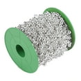 thumbnail image 4 of Rollo de 60 m de alambre de perlas galvanizadas para decoración de bodas, 3 mm + 8 mm (plateado)., 4 of 11