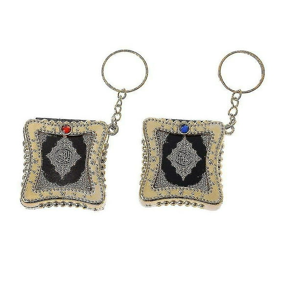 Mini Ark Quran Book Koran Pendant Muslim Keychain Bag Purse Car Decor Jewelry