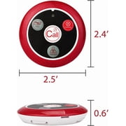 Retekess T117 Wireless Calling System 4 Key Call Button 1 Pcs Coaster Pager for T128 and T114 Restaurant Pager System