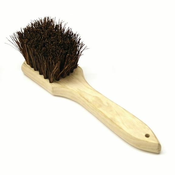 Excellante 12" palmyra bristles wok brush with wood handle, comes in each