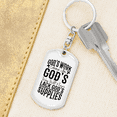 thumbnail image 6 of Will Never Lack Stainless Steel or 18k Gold Premium Swivel Dog Tag Keychain, 6 of 10