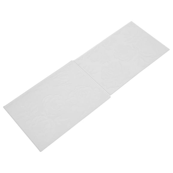 CRAFTHROU 1 Set Embossing Folder for DIY Crafts 3D Embossing Scrapbooking Transparent Plastic Rectangular Shape