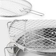thumbnail image 3 of OUNONA 1Pcs Mini Grill Portable en Acier Inoxydable pour Jardin Extérieur, 3 of 8