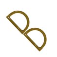 thumbnail image 3 of Baohd 2Pcs Women Purse Handles Belt Replacement DIY Handmade for Tote Purse Making beige D shape, 3 of 9