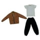thumbnail image 4 of Traje de chaqueta y pantalón Hugo para muñeco 1:6 marrón, 4 of 10