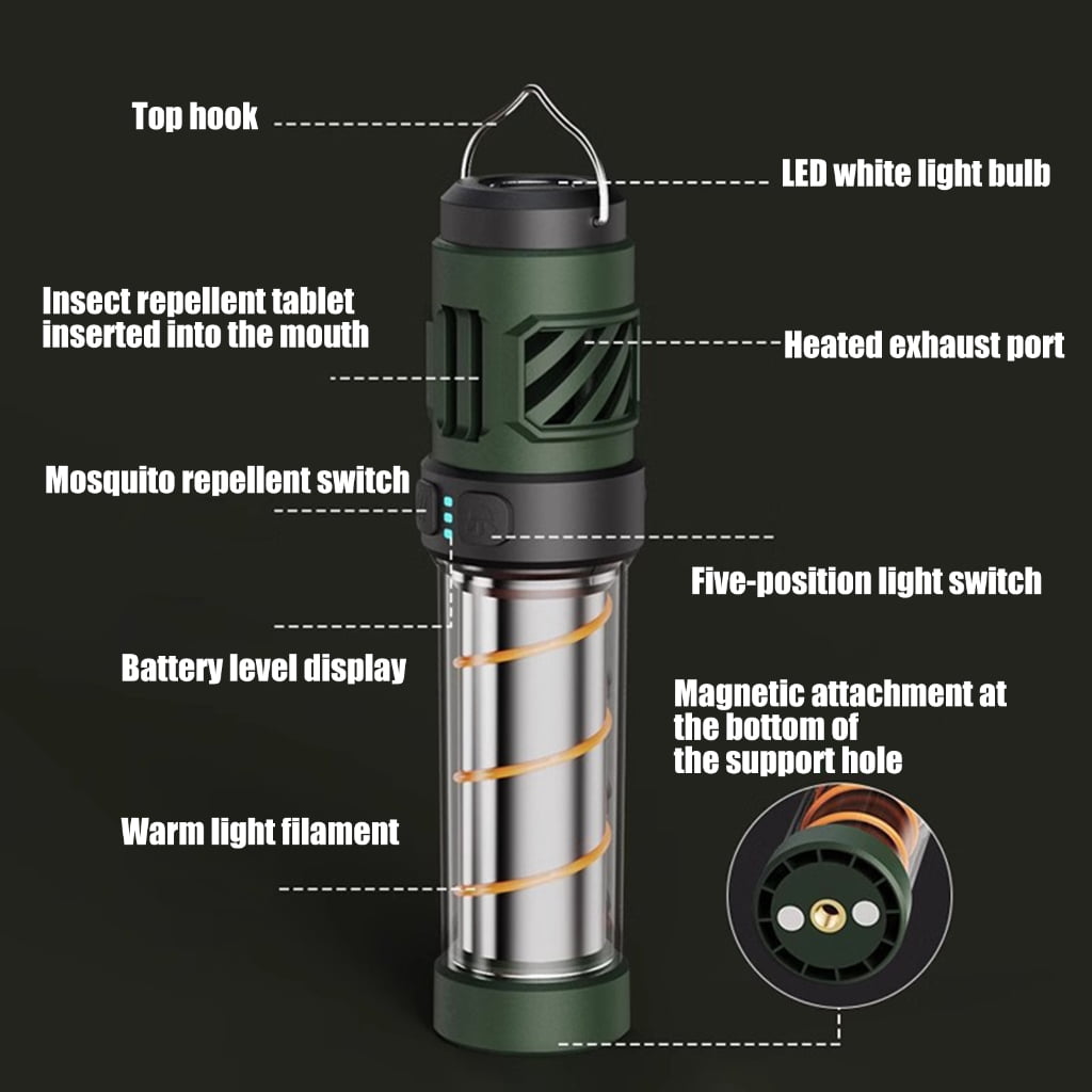 Transportable Tall Light Light for Backyard and Camping Lighting