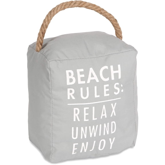 Pavilion Gift Company Door Stopper, 5" x 6", Light Gray